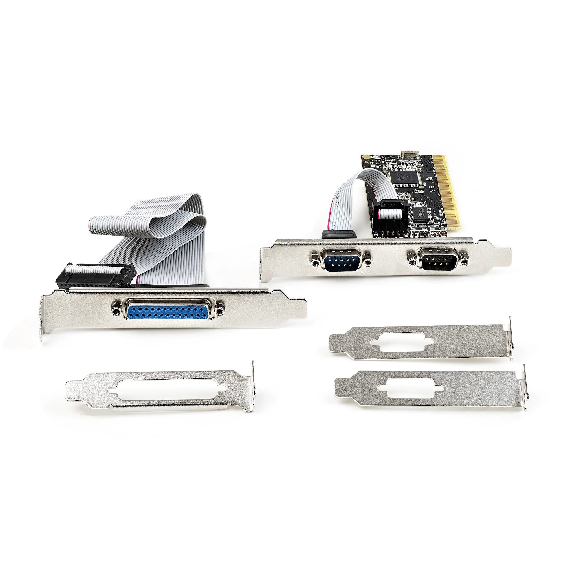 StarTech.com PCI Serial Parallel Combo Card with Dual Serial RS232 Ports (DB9) & 1x Parallel LPT Port (DB25) - PCI Combo - Image 2