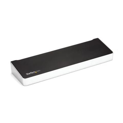 StarTech.com 4K USB-C Dock, Triple UHD 4K Monitor Docking Station, Mac & Windows, USB C to HDMI & DisplayPort, 100W Powe