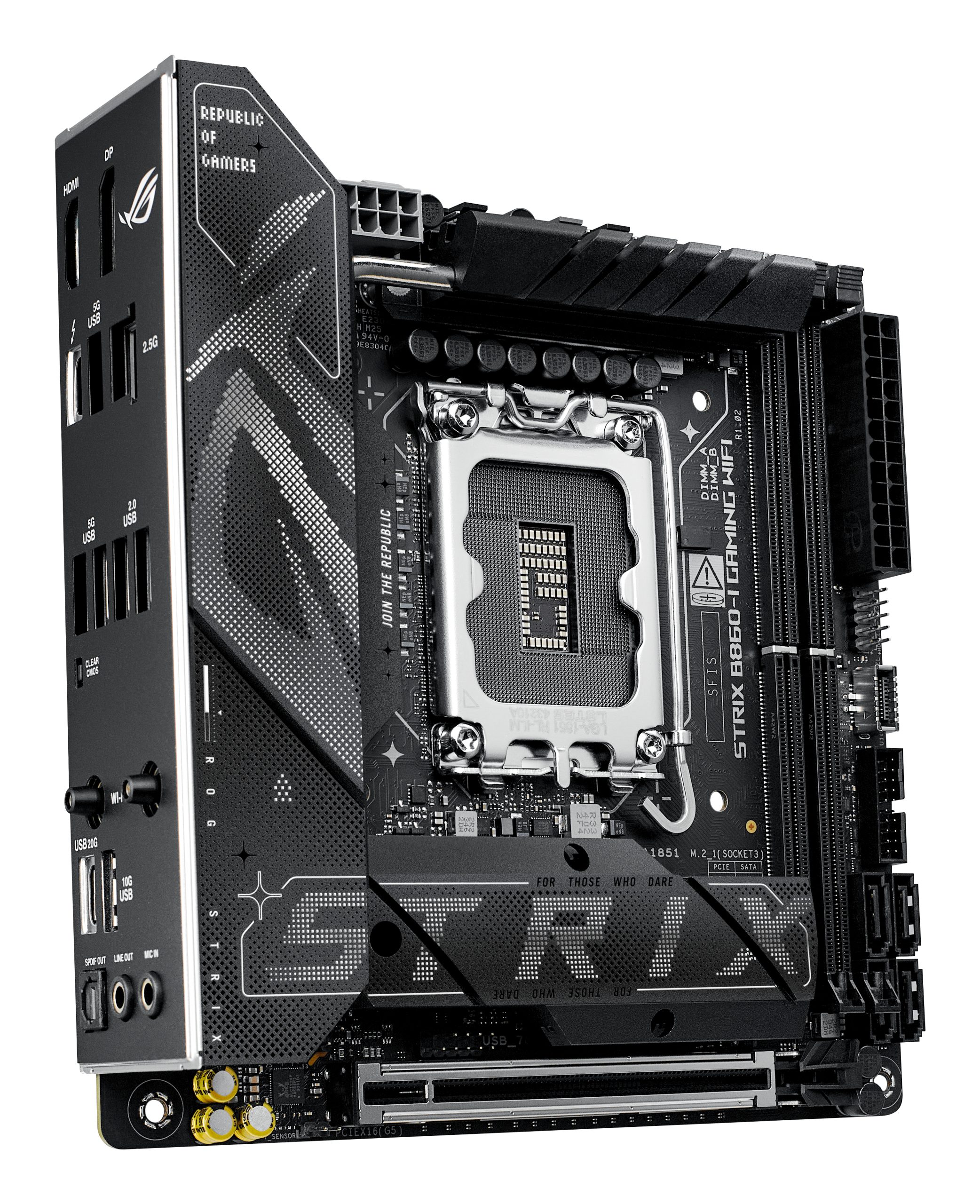 ASUS ROG STRIX B860-I GAMING WIFI Intel B860 LGA 1851 (Socket V1) mini ITX - Image 3