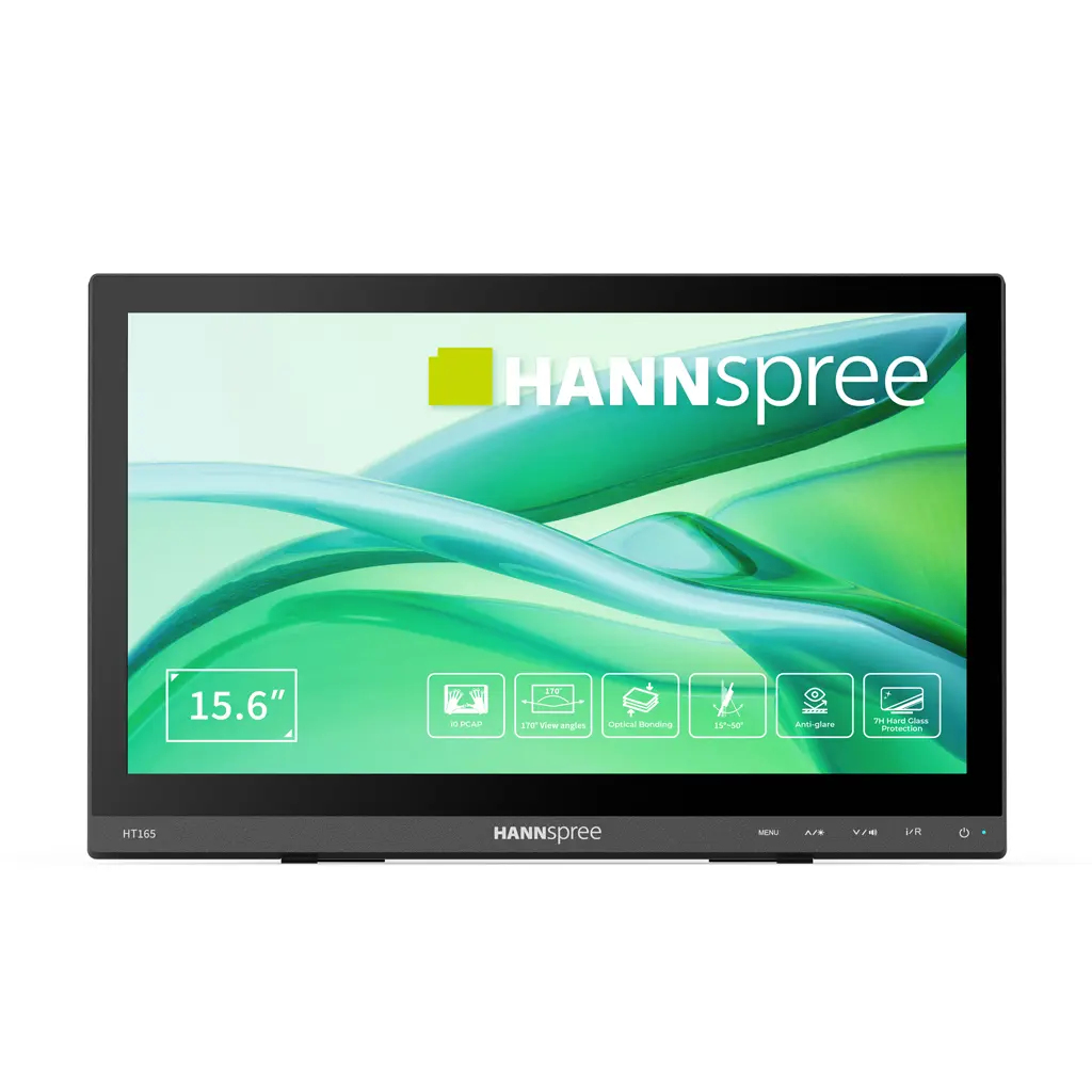 Hannspree HT165HPB computer monitor 39.6 cm (15.6") 1920 x 1080 pixels Full HD LCD Touchscreen Black - Image 2
