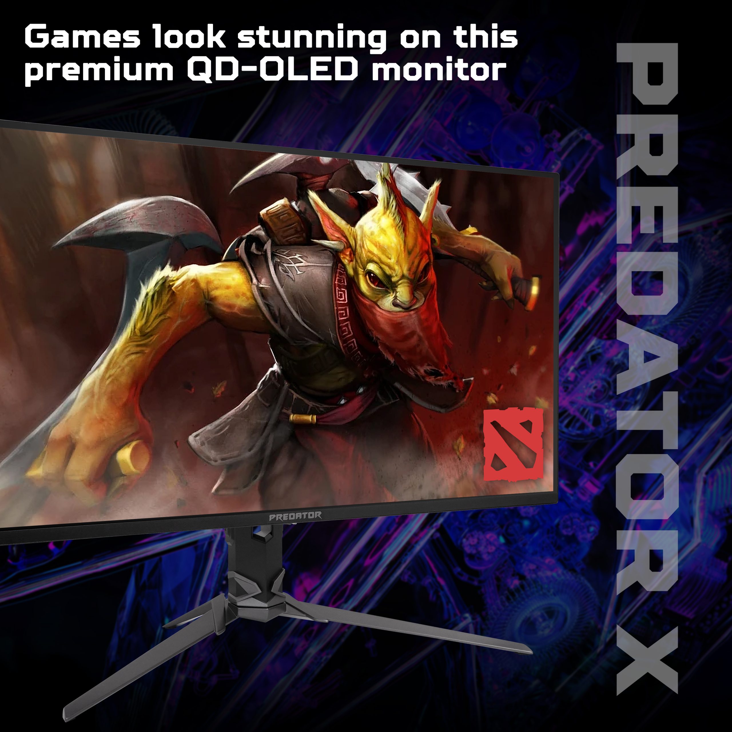 Acer X Predator X27X1 - 26.5", Ultra HD (3840x2160), QD-OLED, 240Hz, 0.03ms, HDR400 TrueBlack, FreeSync Premium Pro, Gam - Image 2