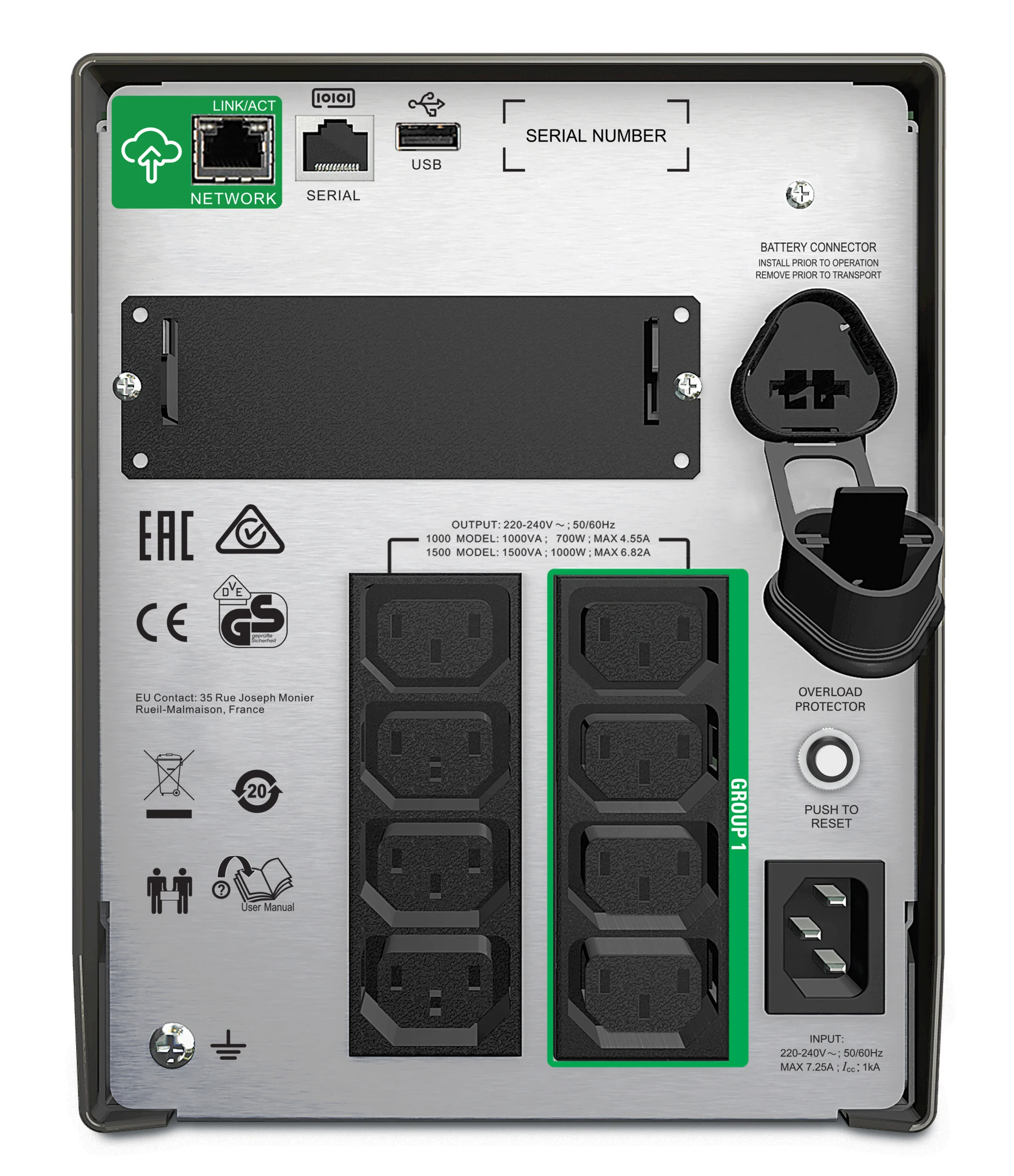 APC Smart-UPS SMT1500IC - 8x C13, USB, SmartConnect, 1500VA - Image 2