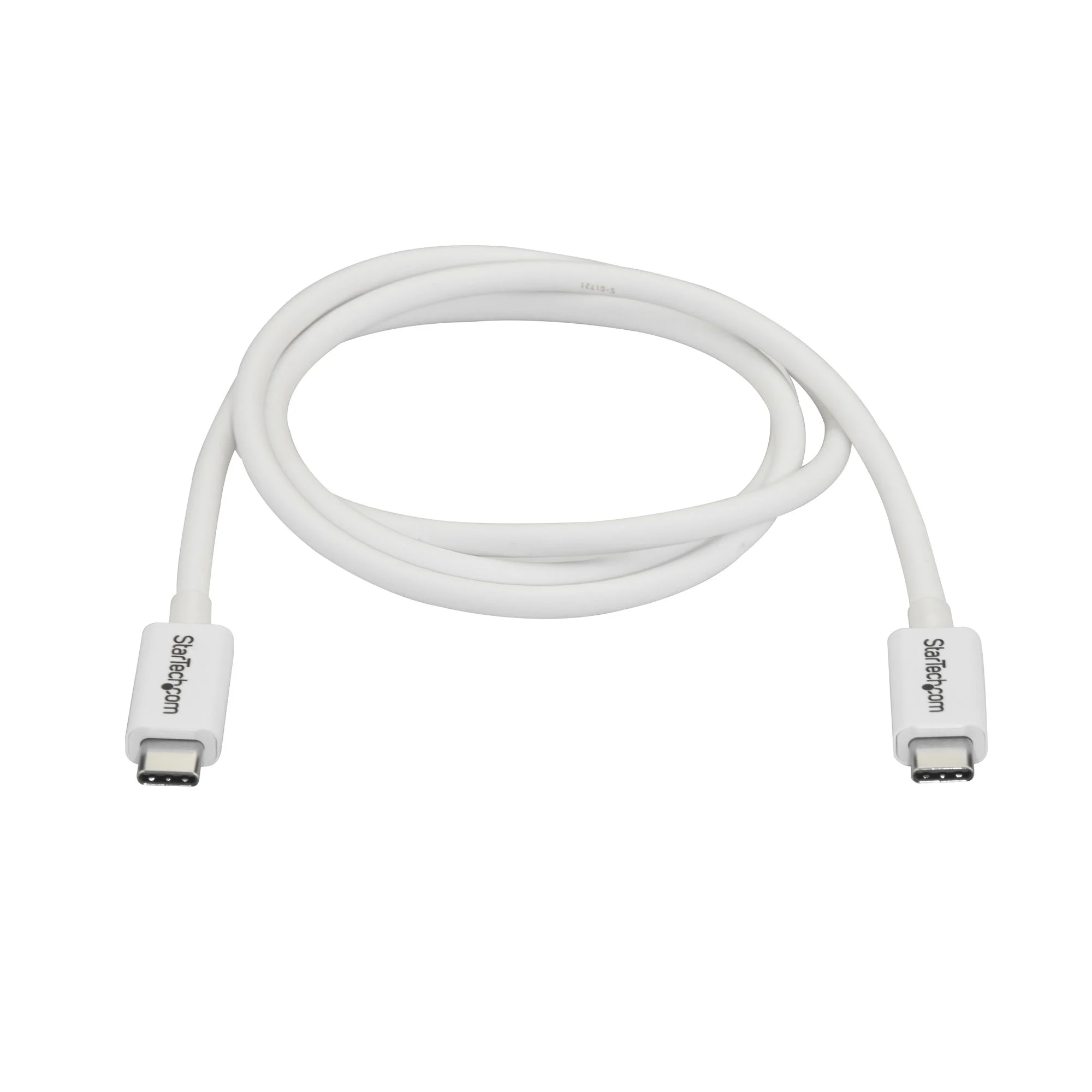 StarTech.com 3.3ft (1m) Thunderbolt 3 Cable, 20Gbps, 100W PD, 4K, Thunderbolt Certified, Compatible with Thunderbolt 4/U - Image 2
