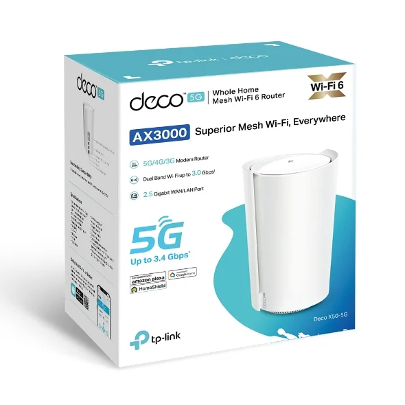 TP-Link 5G AX3000 Whole Home Mesh Wi-Fi 6 Router, Build-In 5G Modem - Image 3