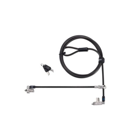 Kensington Slim N17 2.0 Keyed Dual Head Laptop Lock for Wedge-Shaped Slots