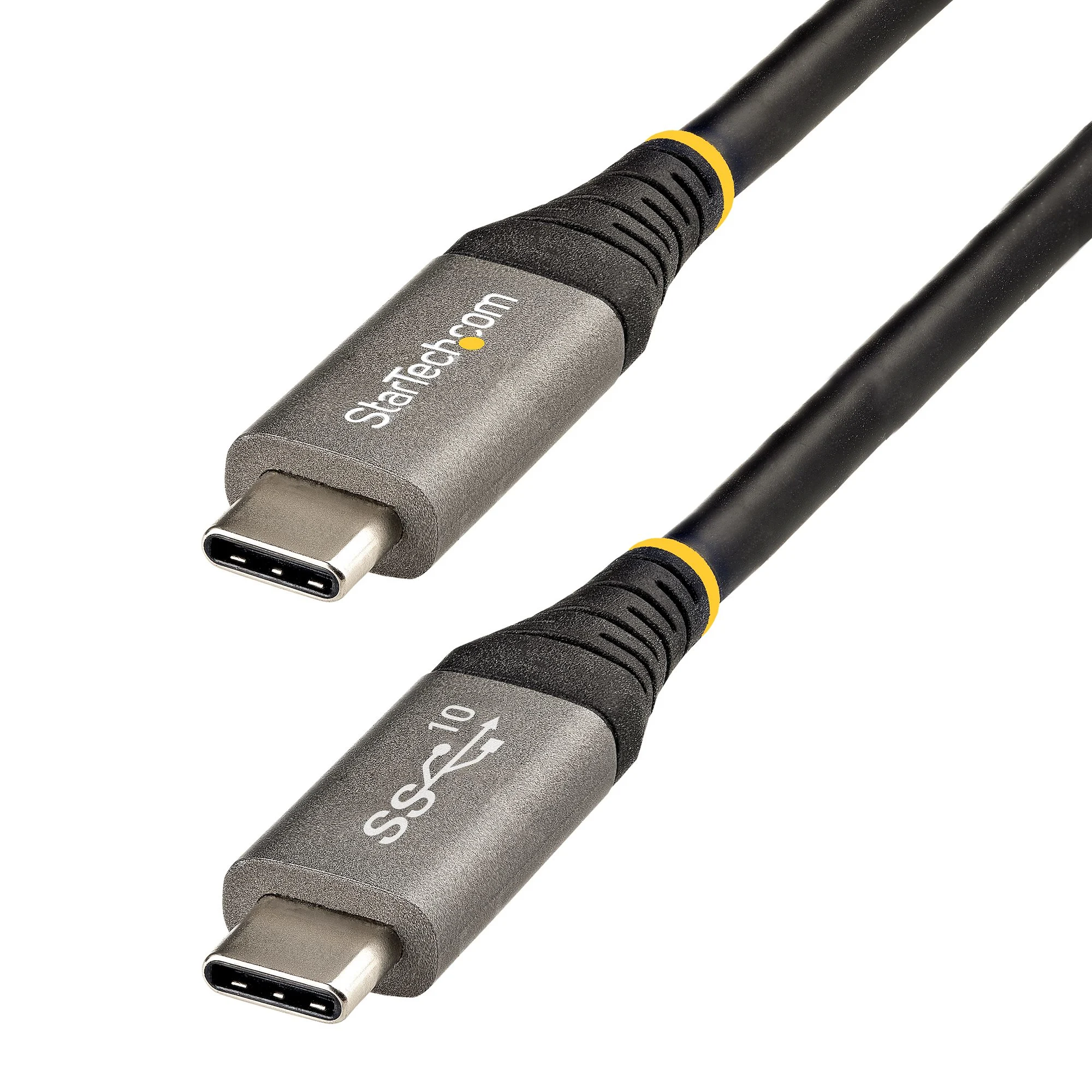 StarTech.com 1.6ft (50cm) USB-C Cable, USB 10Gbps, 100W (5A) Power Delivery, 8K 60Hz / 4K 144Hz DP Alt Mode, Thunderbolt