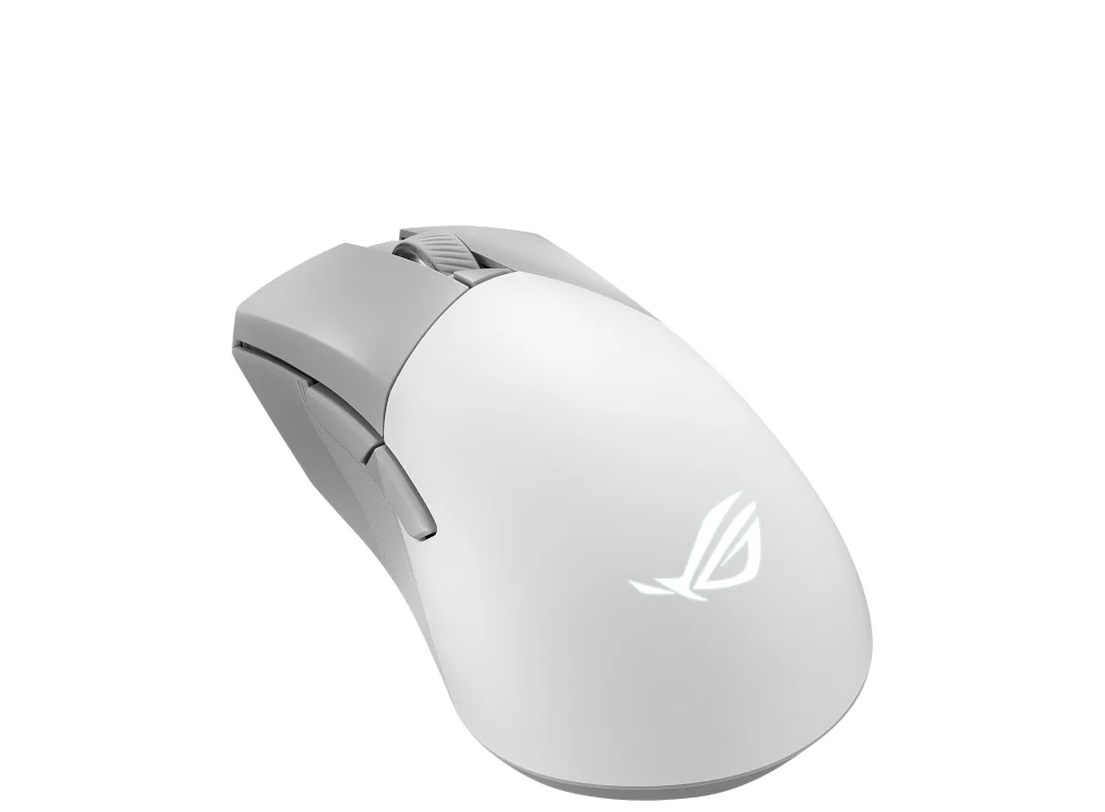 ASUS ROG Gladius III Wireless Aimpoint White mouse Gaming Right-hand RF Wireless + Bluetooth + USB Type-A Optical 36000