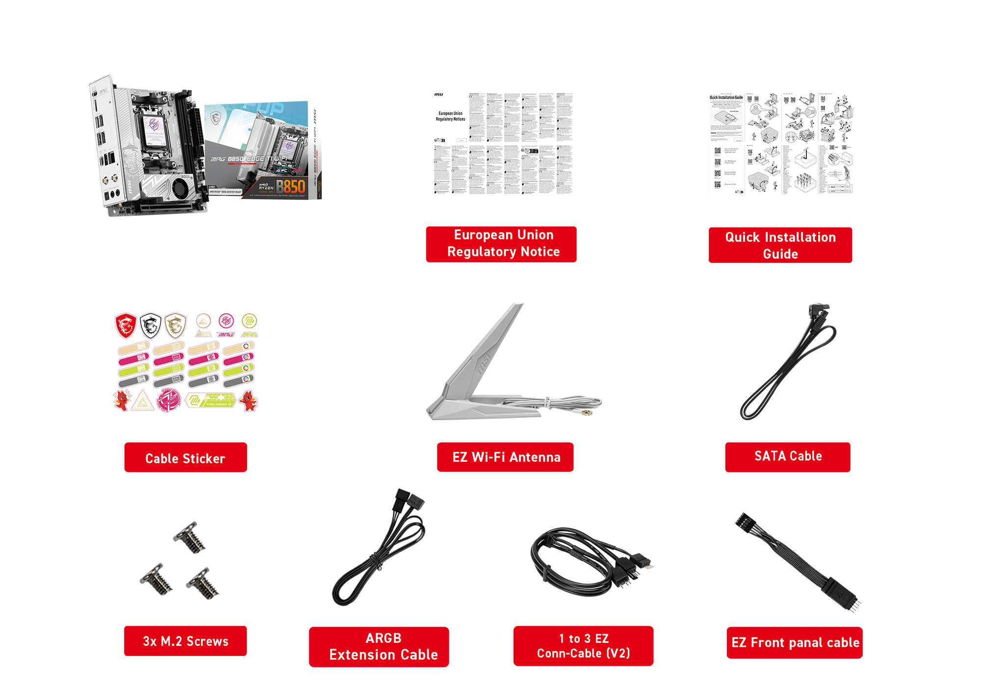 MSI B850I EDGE TI WIFI AMD B850 Socket AM5 mini ITX - Image 2