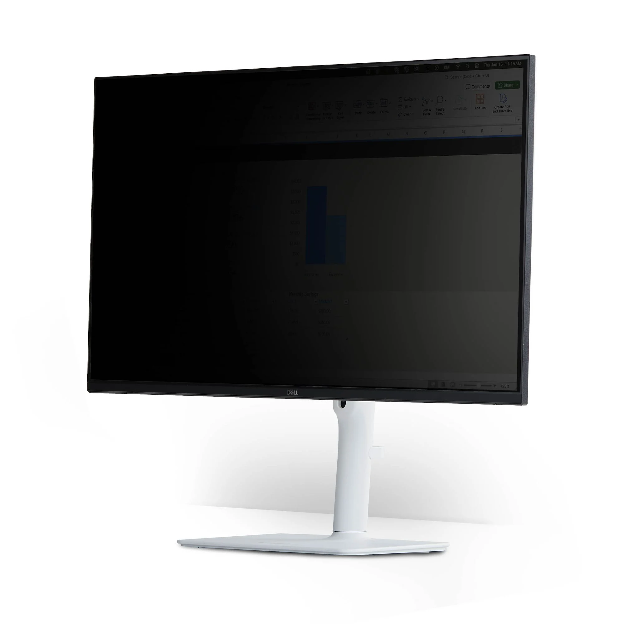 StarTech.com Magnetic Monitor Privacy Screen for 32" 16:9 Widescreen Display, Removable Filter, Anti-Glare/Glossy, Blue