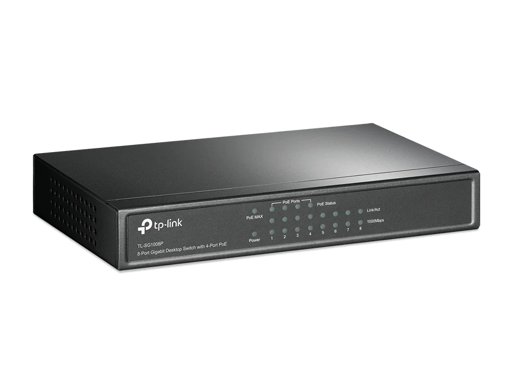 TP-Link TL-SG1008P network switch Unmanaged Gigabit Ethernet (10/100/1000) Power over Ethernet (PoE) Hazelnut - Image 2