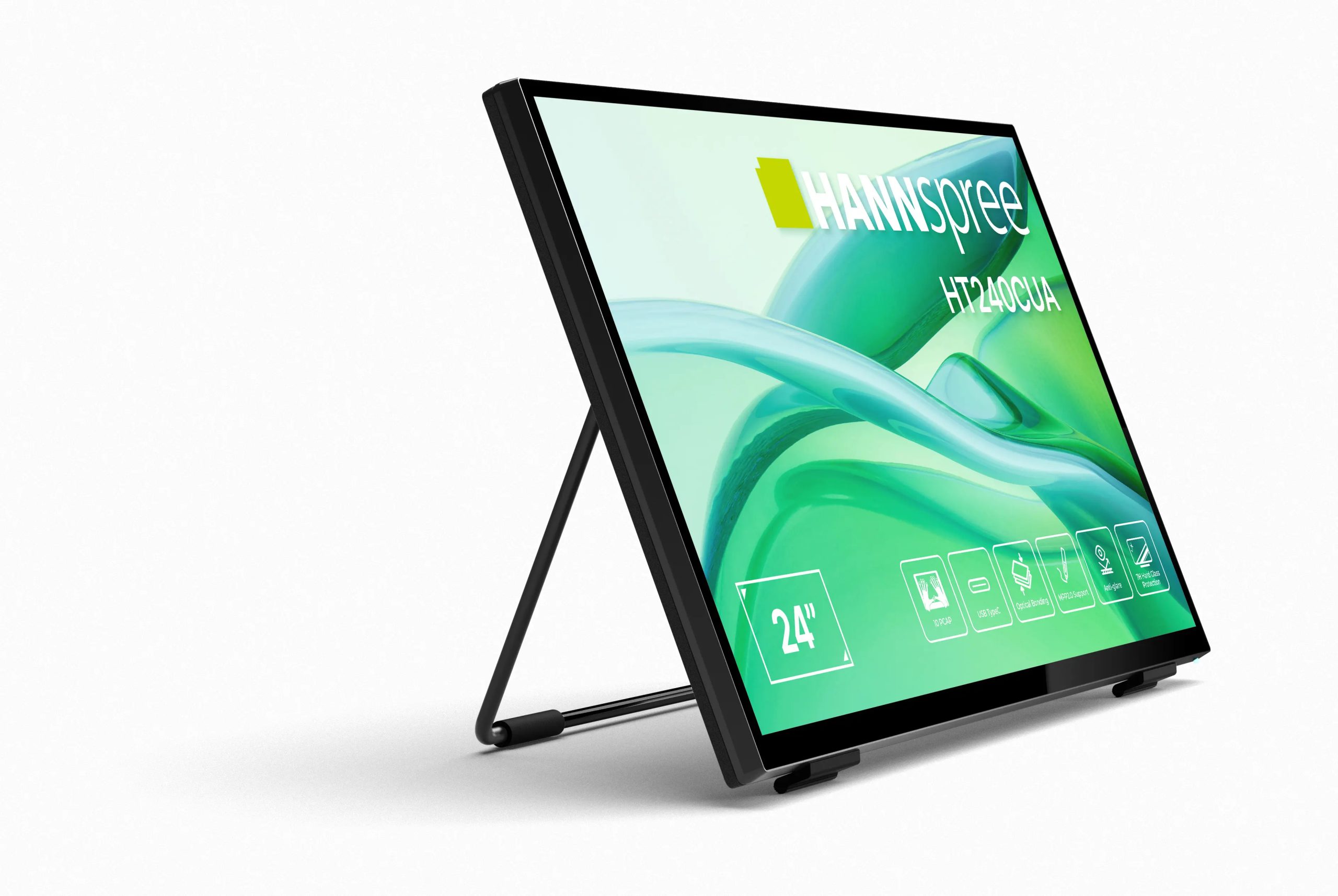 Hannspree HT240CUA computer monitor 60.5 cm (23.8") 1920 x 1080 pixels Full HD LED Touchscreen Black - Image 2