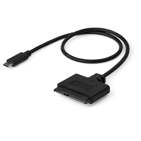 StarTech.com SATA to USB-C Cable, USB 10Gbps to 2.5in SATA I II III Hard Drive Adapter, External Converter for SSD or HD