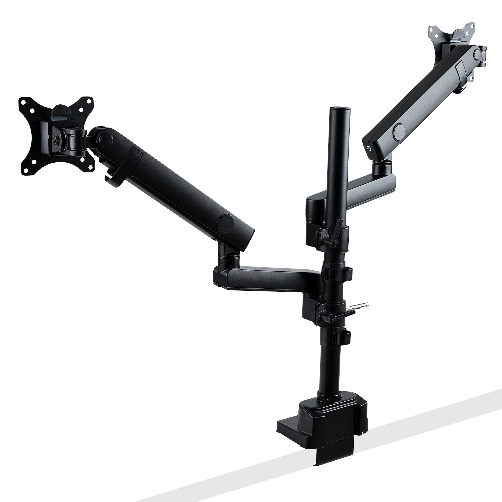 StarTech.com Desk Mount Dual Monitor Arm, Full Motion Monitor Mount for 2x VESA Displays up to 32" (17.6lb/8kg), Height - Image 2