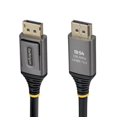 StarTech.com 3m DisplayPort 2.1 Cable, VESA Certified DP54 DisplayPort Cable, Uncompressed 8K 60Hz, 10K 60Hz/8K 144Hz/4K