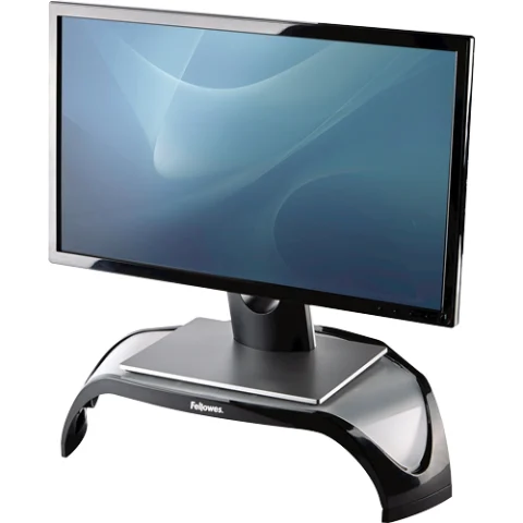Fellowes Computer Monitor Stand with 3 Height Adjustments - Smart Suites Monitor Riser - Ergonomic Adjustable Monitor St