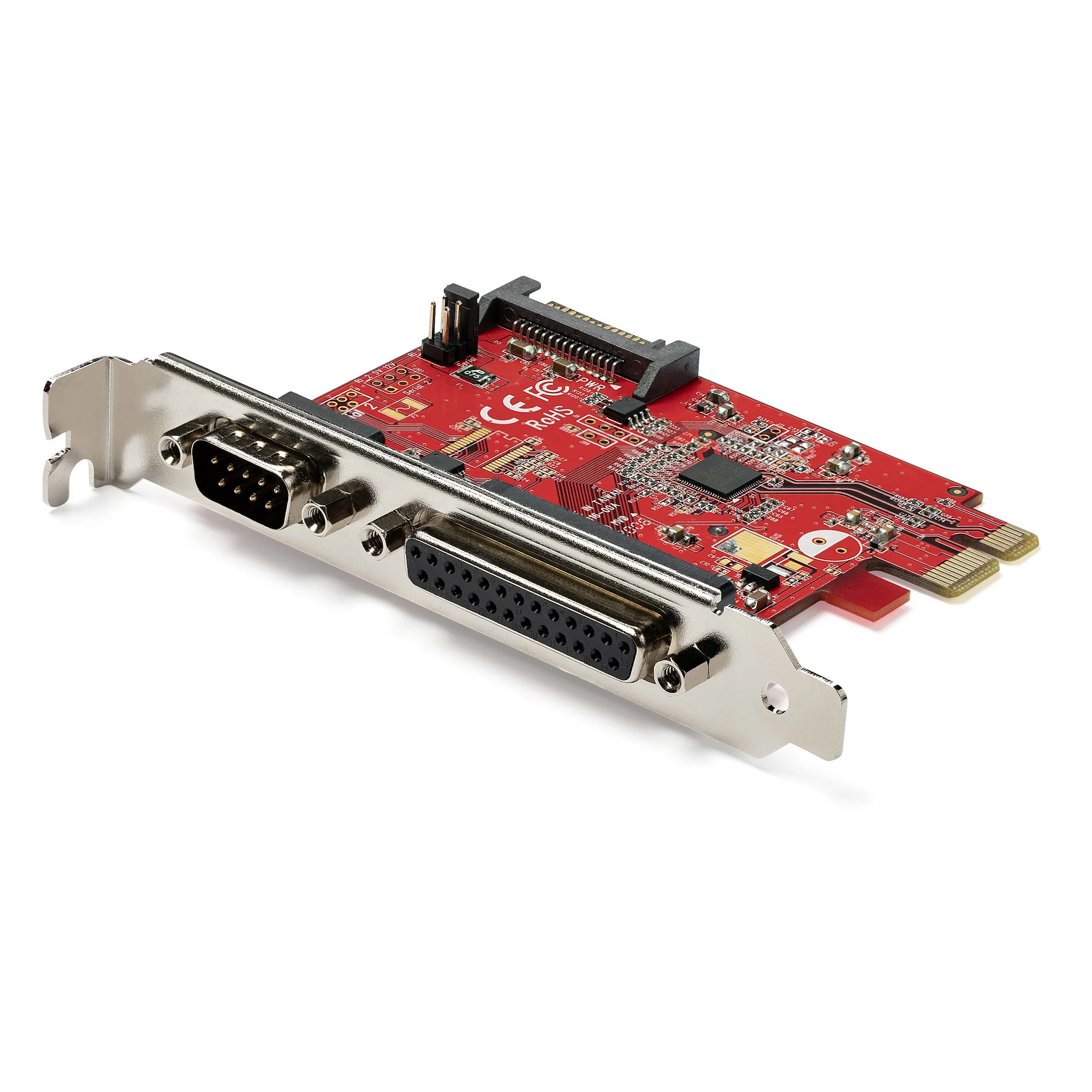 StarTech.com PCIe Card with Serial and Parallel Port - PCI Express Combo Adapter Card with 1x DB25 Parallel Port & 1x RS
