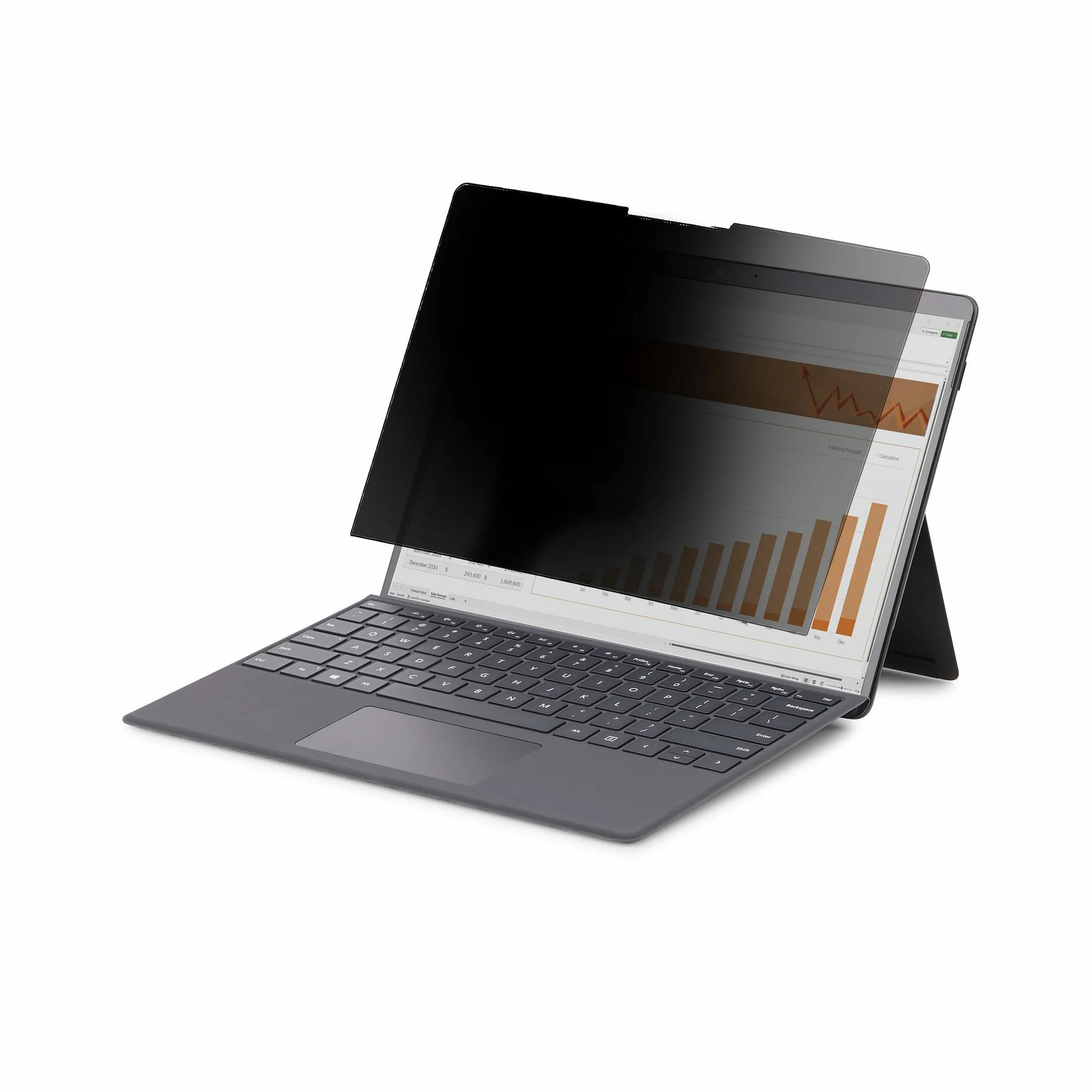 StarTech.com 4-Way 12.4in Surface Laptop Go 1/2/3 Privacy Screen Filter, Portrait/Landscape, Touch-Enabled, +/- 30 Deg.