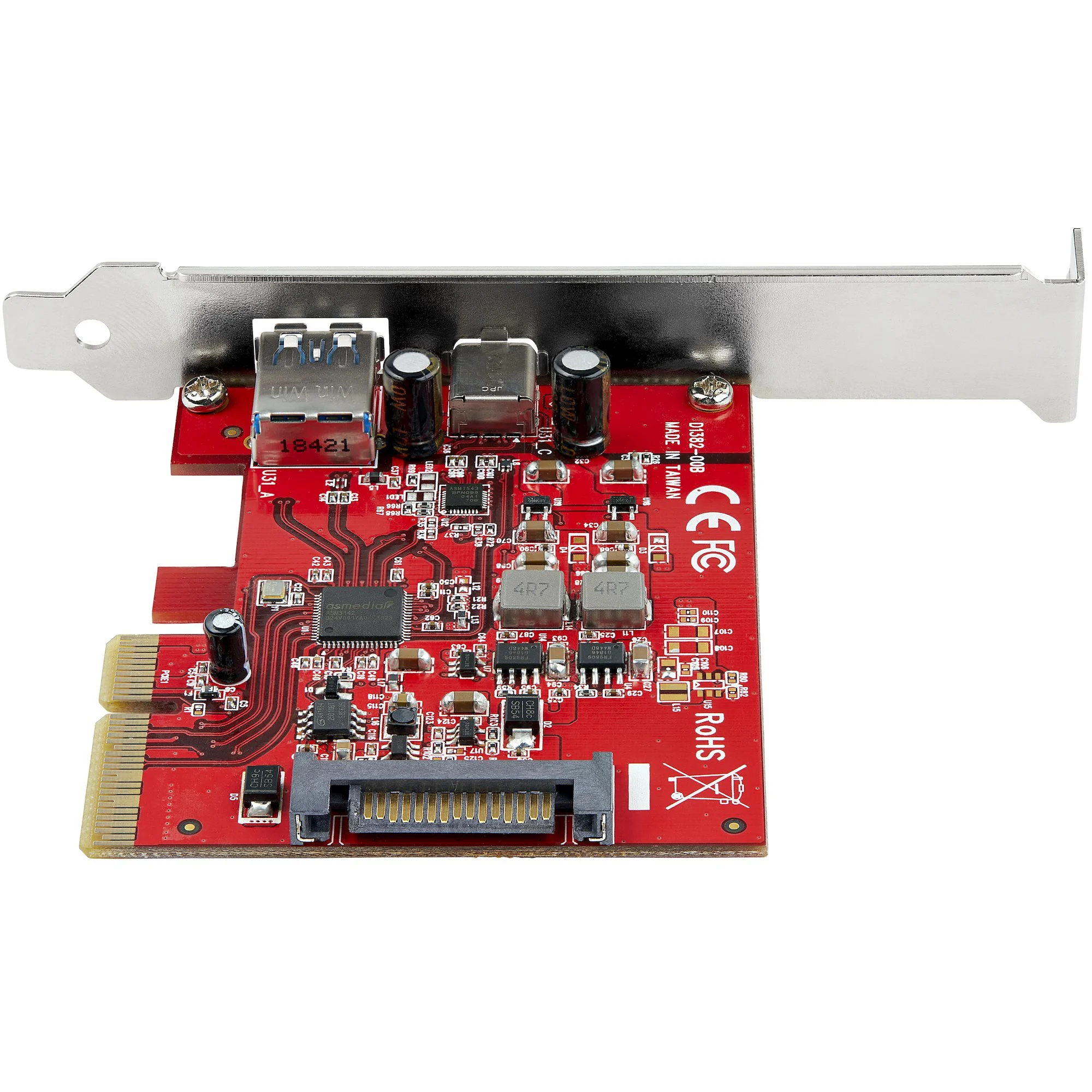 StarTech.com 2-Port 10Gbps USB-A & USB-C PCIe Card - USB 3.2 Gen 2 PCI Express Type C/A Host Controller Card Adapter - U - Image 3