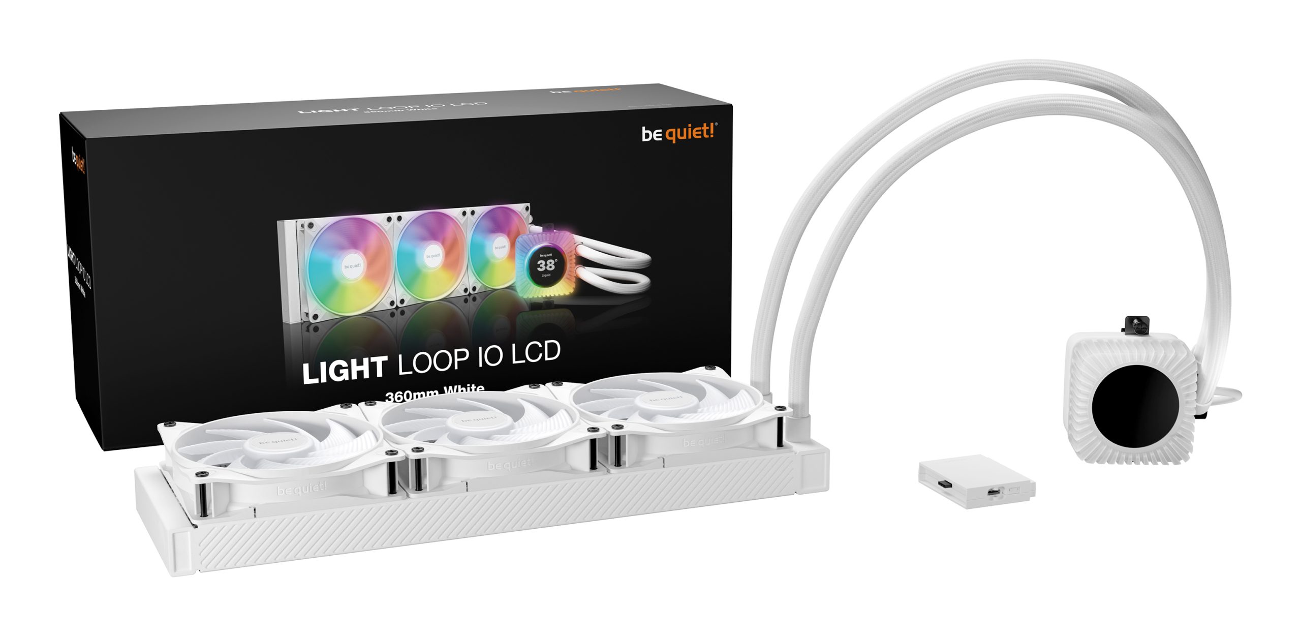 be quiet! Light Loop IO LCD 360 mm White - Image 2