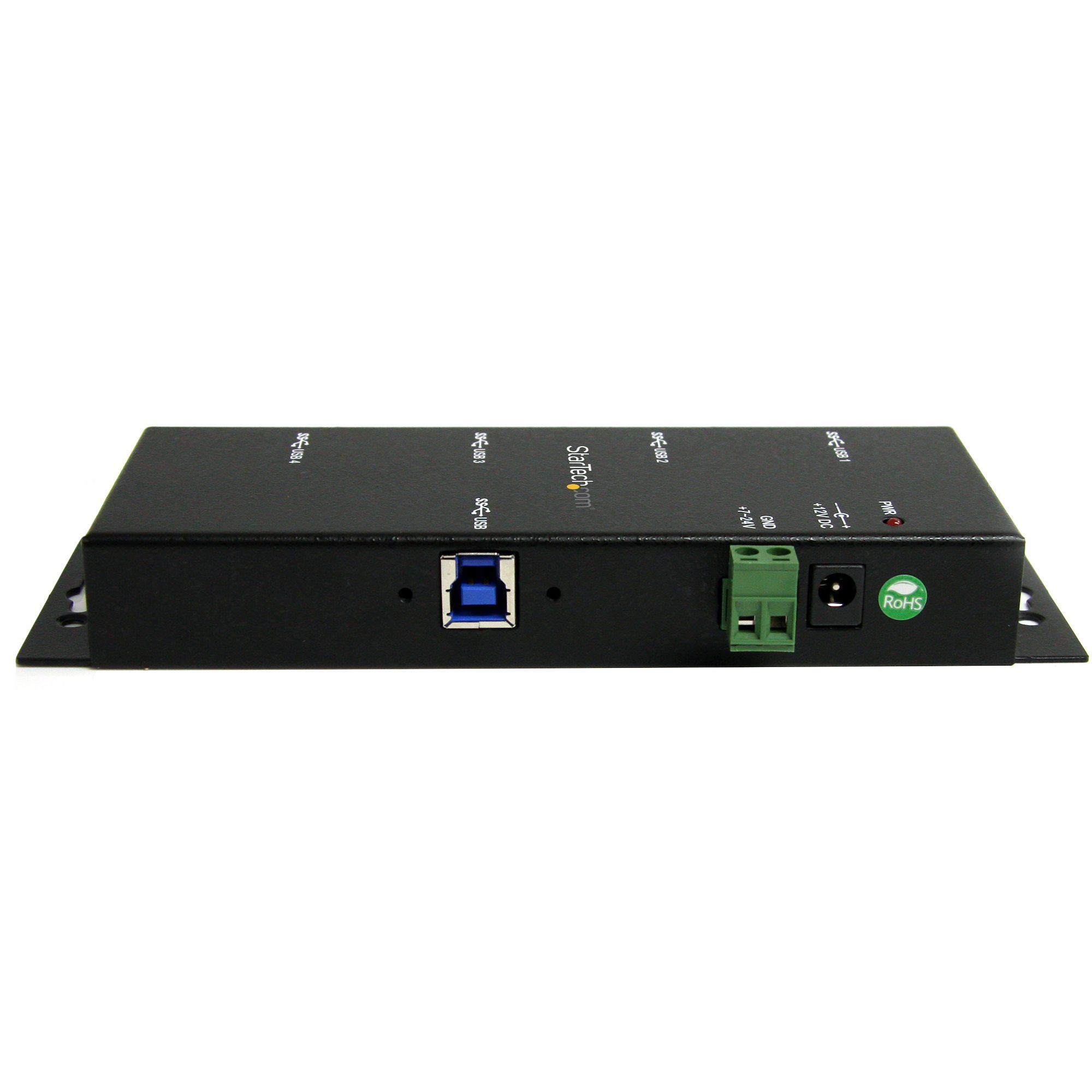 StarTech.com 4-Port USB 3.0 Hub - 5Gbps - Metal Industrial USB-A Hub - Wall or Desk Mountable USB Data Hub - TAA Complia - Image 3