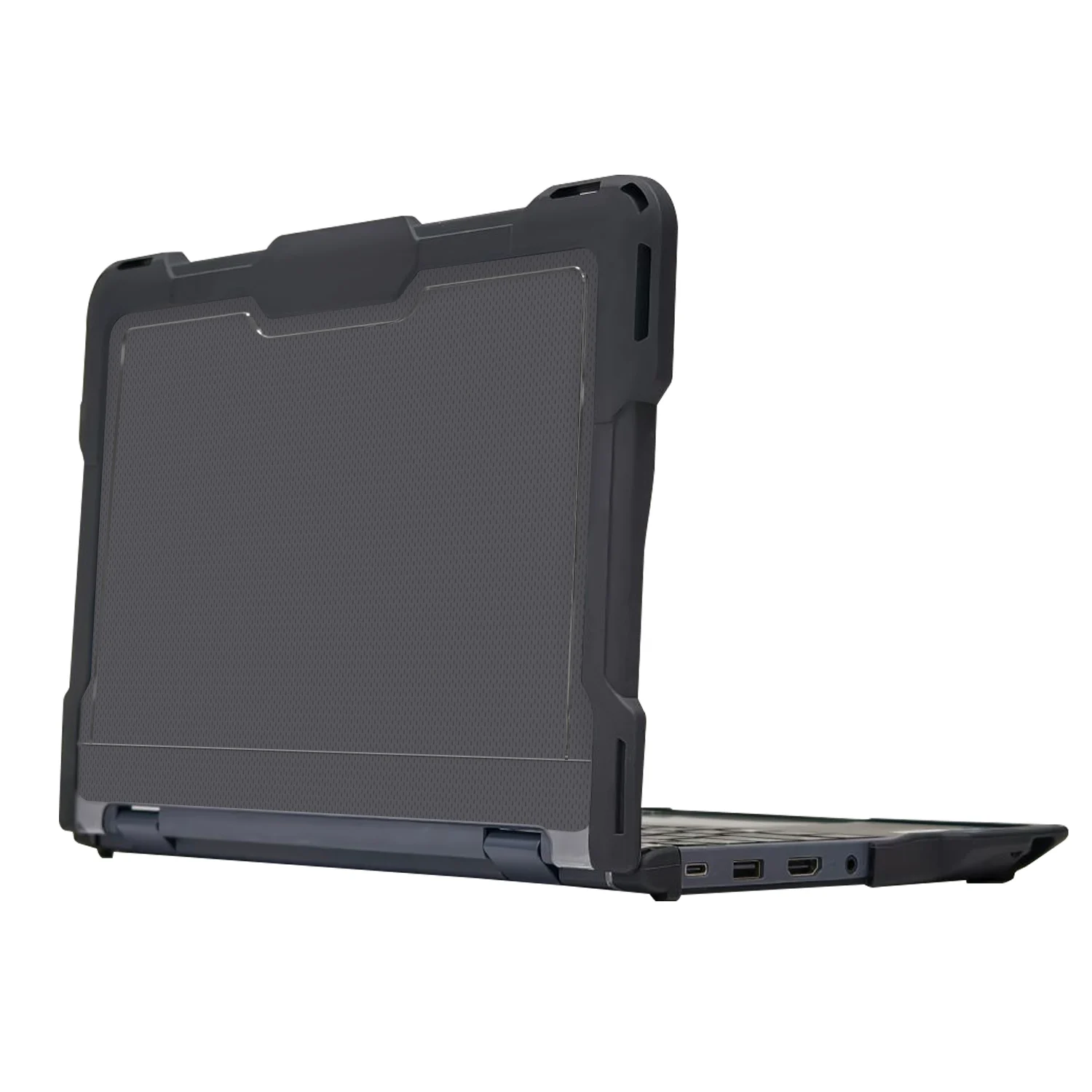 Techair TACHS006 Protective Hard Shell case for Lenovo 100e/100w/300e/300w 4th Gen Chromebook, 11.6 black/clear - Image 2