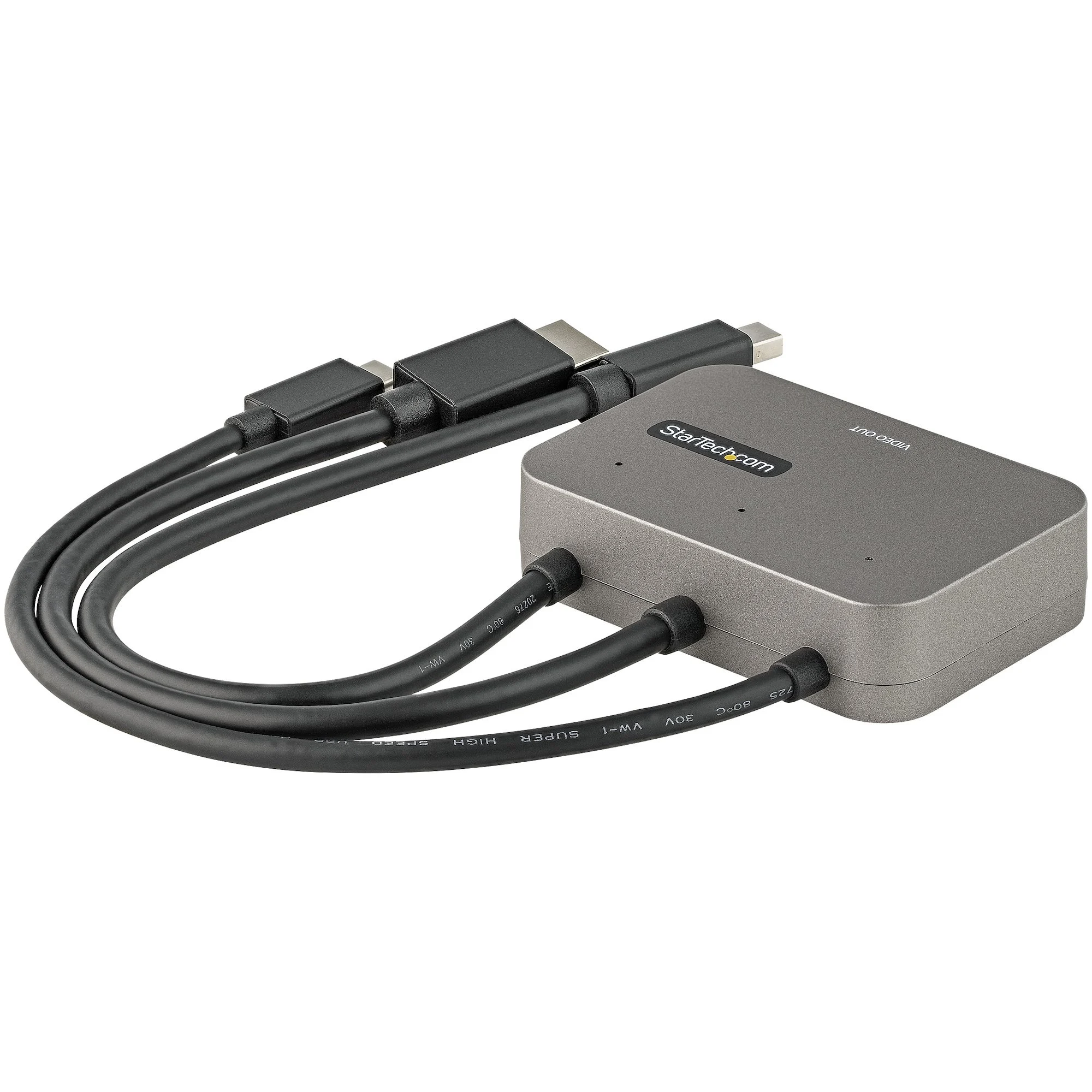 StarTech.com 3-in-1 Multiport to HDMI Adapter - 4K 60Hz USB-C, HDMI or Mini DisplayPort to HDMI Converter for Conference - Image 2
