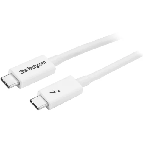 StarTech.com 3.3ft (1m) Thunderbolt 3 Cable, 20Gbps, 100W PD, 4K, Thunderbolt Certified, Compatible with Thunderbolt 4/U
