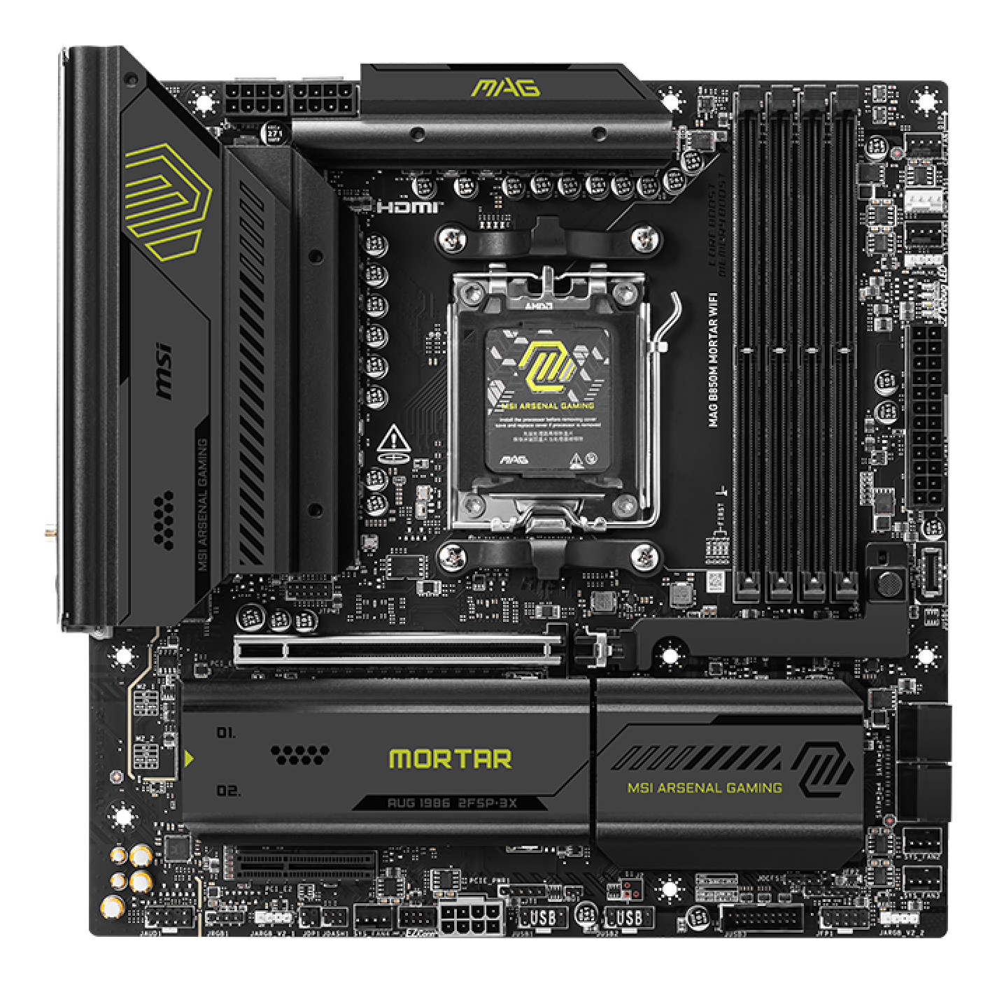 MSI MAG B850M MORTAR WIFI motherboard AMD B850 Socket AM5 micro ATX - Image 2