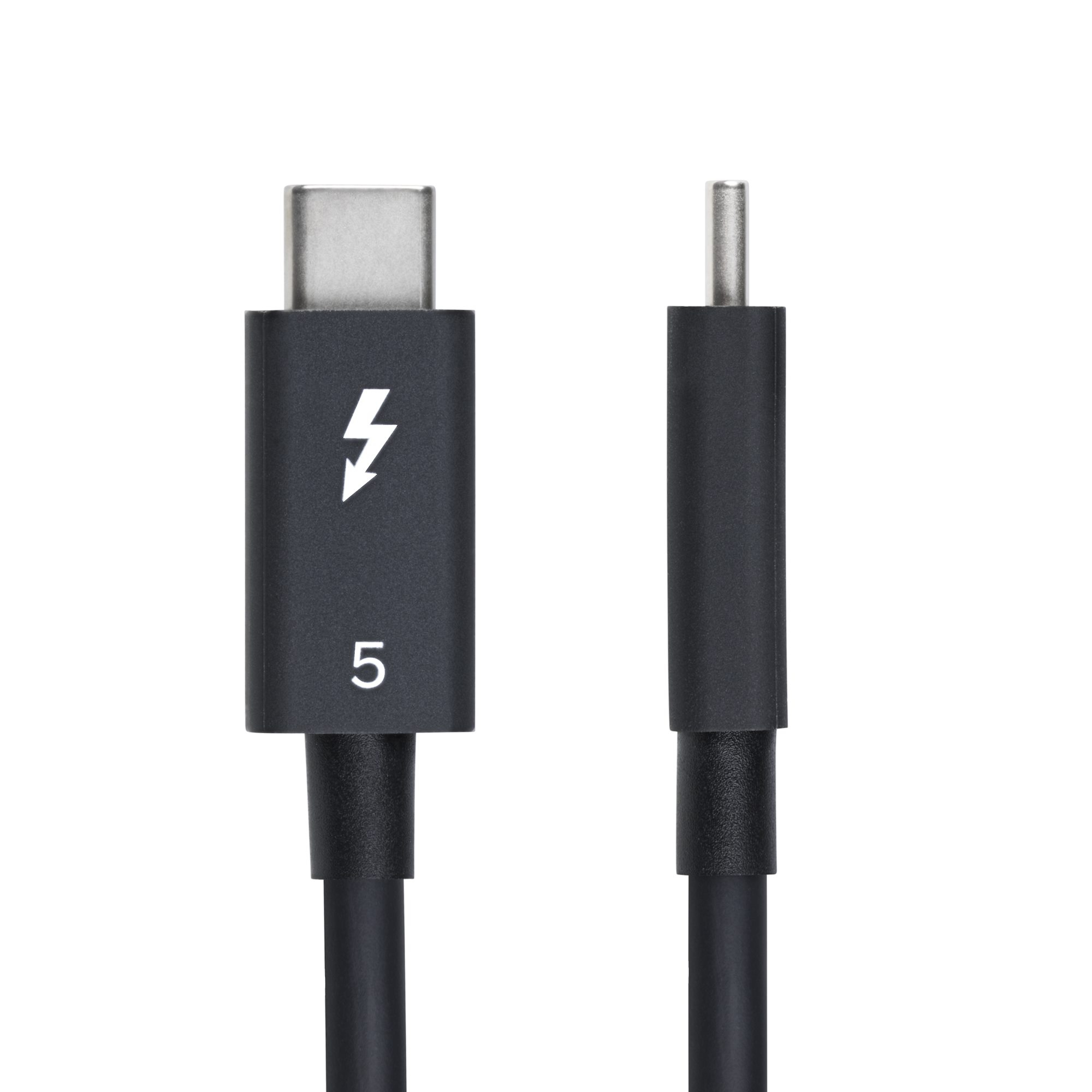 StarTech.com 3ft (1m) Thunderbolt 5 Cable, 80Gbps/Up to 120Gbps, 240W PD, 8K 60Hz, Certified Thunderbolt Cable - Compati - Image 2