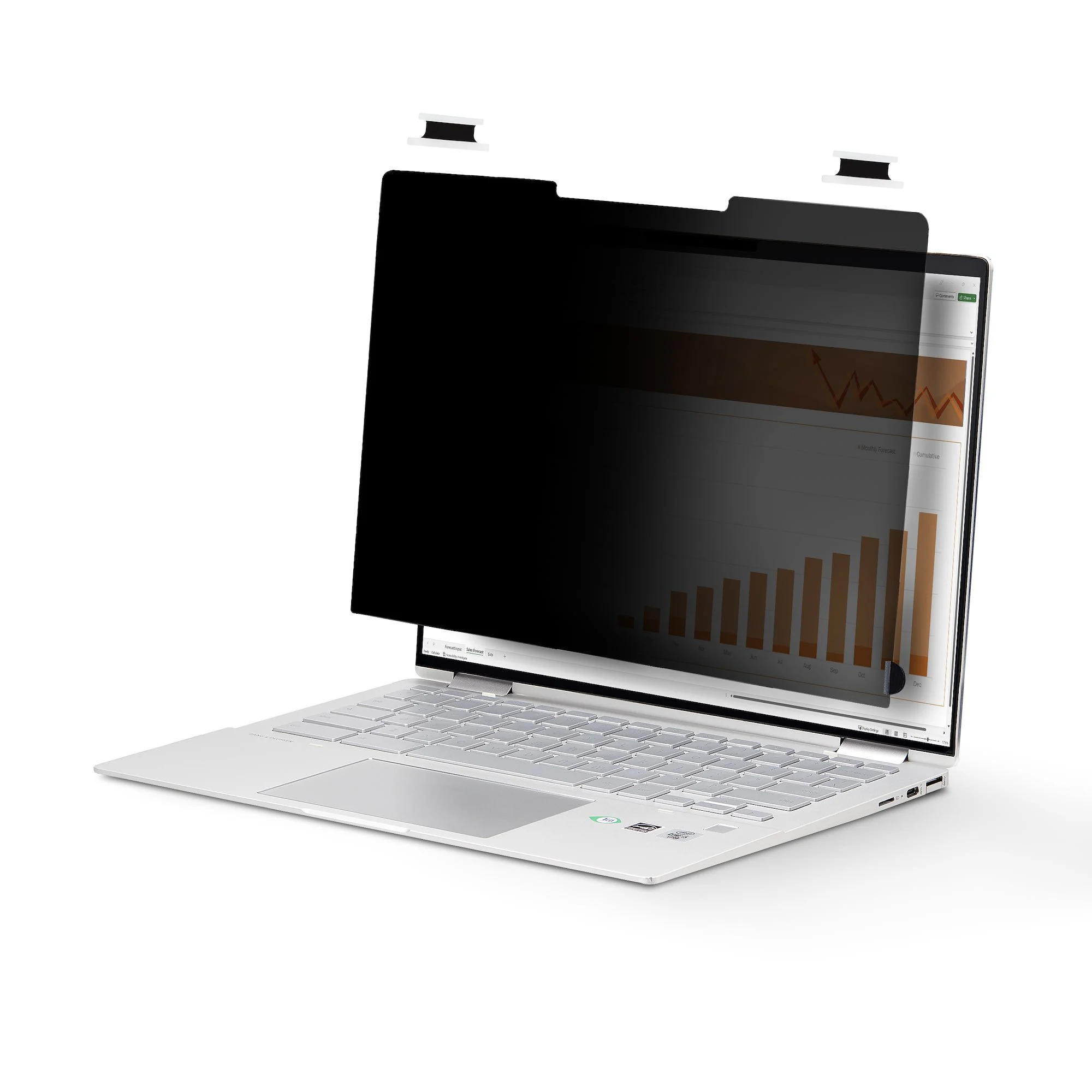 StarTech.com 14-inch 16:9 Flip-Over Privacy Screen with Touch, Anti-Glare Privacy Filter, Laptop Monitor Screen Protecto
