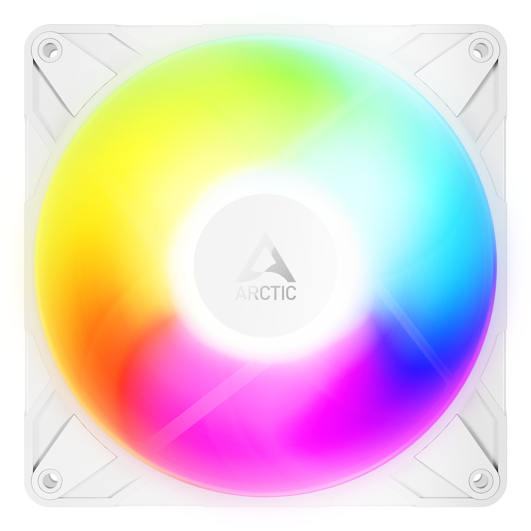ARCTIC Freezer P14 Pro Reverse A-RGB (White) - 3 Pack - 140 mm A-RGB PWM Fan with Cable Splitter - Image 3