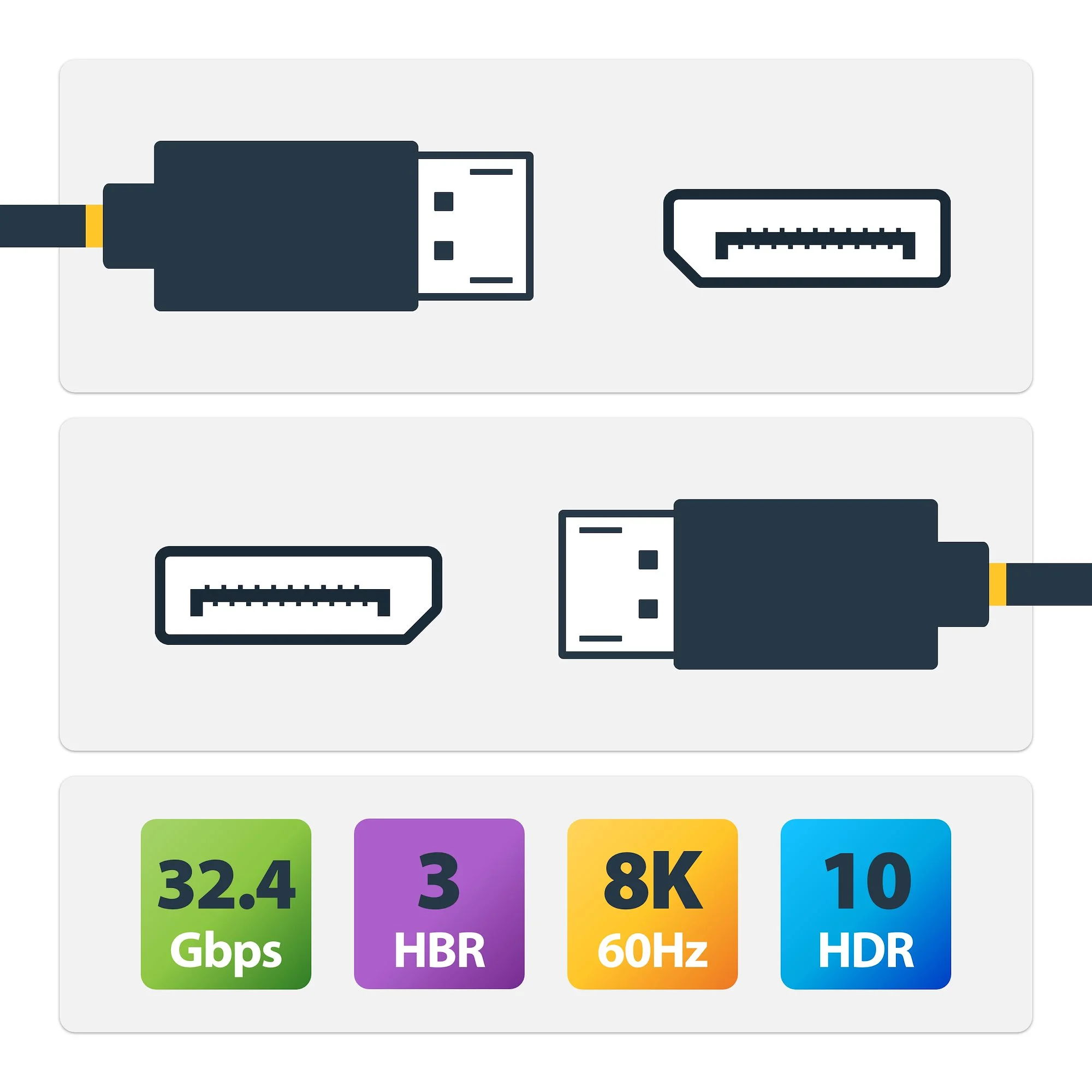 StarTech.com 8K-AOC-40M-DP-CABLE DisplayPort cable Black - Image 3