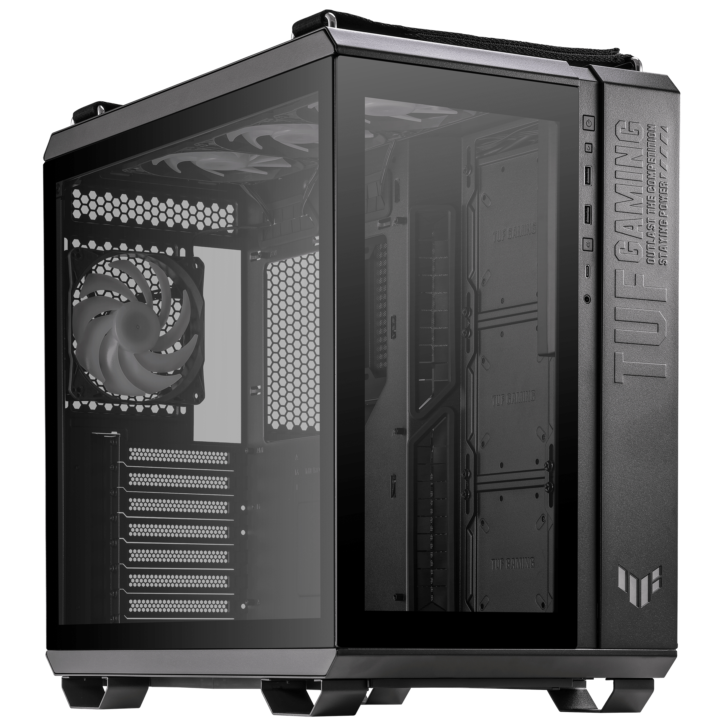 ASUS TUF Gaming GT502 PLUS Midi Tower Black - Image 3