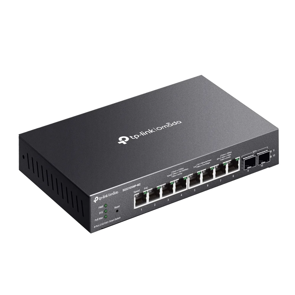 TP-Link Omada 8-Port 2.5GBASE-T and 2-Port 10GE SFP+ Smart Switch with 8-Port PoE+ - Image 3