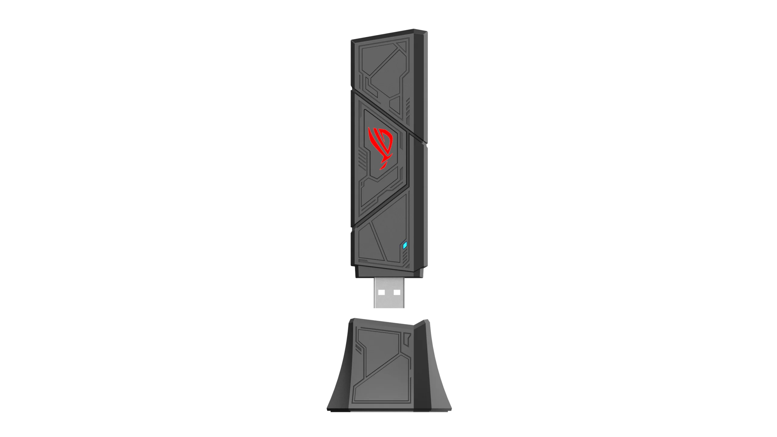 ASUS ROG USB-BE92 Wifi 7 BE6500 Tri-Band USB Adapter WLAN 6500 Mbit/s - Image 2